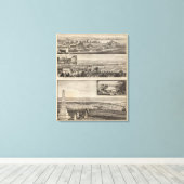 Pottawatomie County Boerderij, Junction City, Kans Canvas Afdruk (Insitu (Houten vloer))