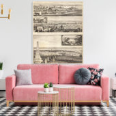 Pottawatomie County Boerderij, Junction City, Kans Canvas Afdruk (Insitu (Woonkamer))