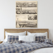 Pottawatomie County Boerderij, Junction City, Kans Canvas Afdruk (Insitu (Slaapkamer))