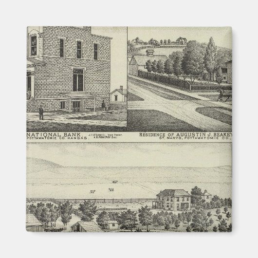 Pottawatomie, Kansas Magneet (Voorkant)
