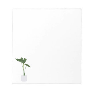 Potted Alocasia House Plant Note Pad Notitieblok