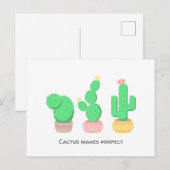Potted Cacti - Cactus maakt het perfect Briefkaart (Voorkant / Achterkant)