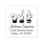 Potted Cacti - Cactus Planten Address Zelfinktende Stempel (Design)