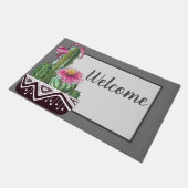 Potted Cacti Welcome Deurmat (Schuin)