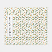 Potted Cactus op White Fleece Deken (Voorkant (Horizontaal))