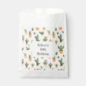 Potted Cactus op wit Bedankzakje (Voorkant)