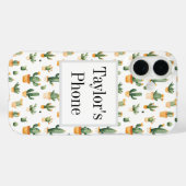 Potted Cactus op wit Case-Mate iPhone Case (Achterkant (horizontaal))