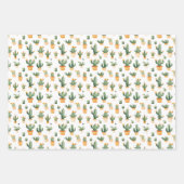 Potted Cactus op wit Inpakpapier Vel (Voorkant 3)