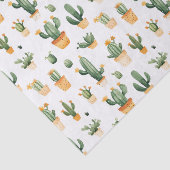 Potted Cactus op wit Tissuepapier (Detail)