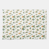 Potted Cactus op Witte Keuken Handdoek (Horizontaal)