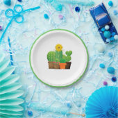 Potted Cactus Plants Feestje Papieren Bord (Feest)