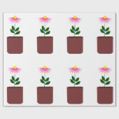 Potted Daisy Wrapping Papier (Vlak)