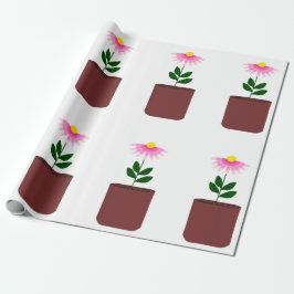 Potted Daisy Wrapping Papier