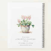 Potted Floral House Planten Waterverf Botanisch Planner (Achterkant)
