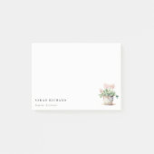 Potted Floral House Planten Waterverf Botanisch Post-it® Notes (Voorkant)