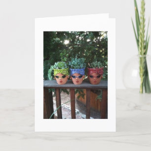 POTTED FRIENDS HANGT UIT-GROEP VERJAARDAG KAART