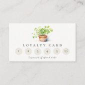 Potted Herb Peterselie Koriander 6 Punch Loyalitei Visitekaartje (Voorkant)