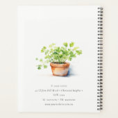 Potted Herb Peterselie Koriander Waterverf Botanis Planner (Achterkant)