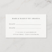 Potted House Planten Botanical Verwijs een vriend Visitekaartje (Achterkant)