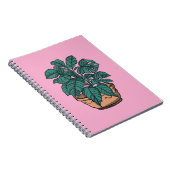 Potted Indoor plants tropical notebook Notitieboek (Rechterzijde)
