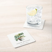 Potted Leafy House Planten Waterverf Botanisch Kartonnen Onderzetters (Insitu)