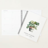 Potted Leafy House Planten Waterverf Botanisch Planner (Display)