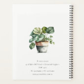 Potted Leafy House Planten Waterverf Botanisch Planner (Achterkant)