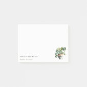 Potted Leafy House Planten Waterverf Botanisch Post-it® Notes (Voorkant)