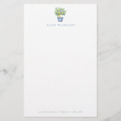 Potted Lemon Tree Gepersonaliseerde briefhoofd Briefpapier (Voorkant)