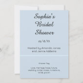 Potted Plant Bruids Blauw Woord Scramble Game Kaart (Achterkant)