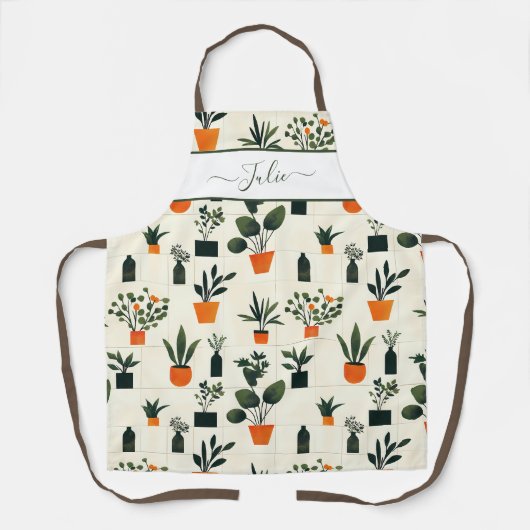 Potted Plant Cactus Pattern Schort (Voorkant)