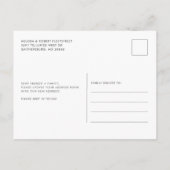 Potted Plant Change of Address Botanical Moving Aankondigingskaart (Achterkant)