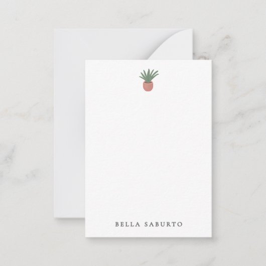Potted Plant Personal Notitiekaartje (Voorkant)
