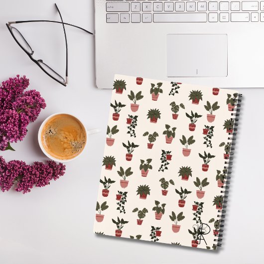 Potted plant spiraal notitieboek | schattig dagboe