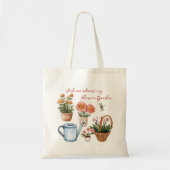 Potted Planten Flower Garden Gezegde Tote Bag (Voorkant)