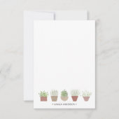 Potted Planten gepersonaliseerd Bedankkaart (Voorkant)