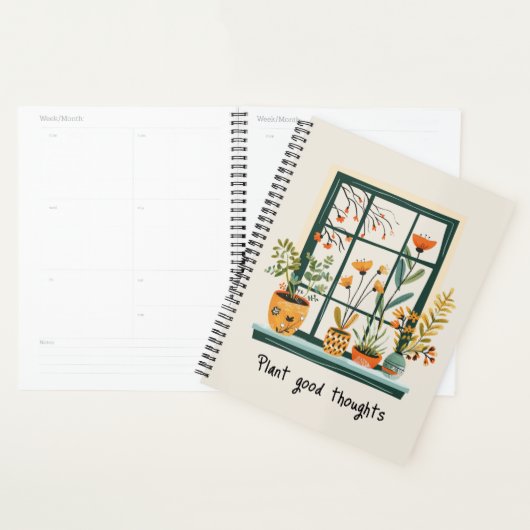 Potted Planten Mental Health Positivity Planner (Display)