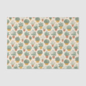 Potted Plants Botanische Illustratie Stijl Medium Tissuepapier (Voorkant)