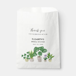 Potted Plants Bruidsfeest groen Dank je  Bedankzakje