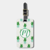 Potted Sansevieria Snake Plant Print Bagagelabel (Voorkant verticaal)