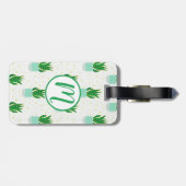 Potted Sansevieria Snake Plant Print Bagagelabel (Achterkant horizontaal)