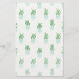 Potted Sansevieria Snake Plant Print Briefpapier