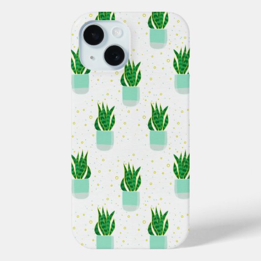 Potted Sansevieria Snake Plant Print Case-Mate iPhone Case (Achterkant)