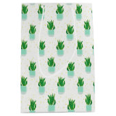 Potted Sansevieria Snake Plant Print Medium Cadeauzakje (Voorkant)