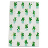 Potted Sansevieria Snake Plant Print Medium Cadeauzakje (Achterkant)