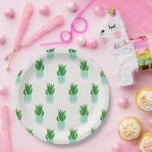 Potted Sansevieria Snake Plant Print Papieren Bordje (Feest)