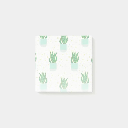 Potted Sansevieria Snake Plant Print Post-it® Notes (Voorkant)