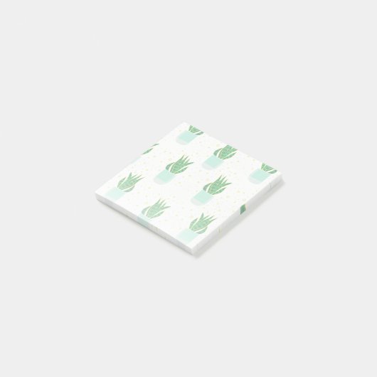 Potted Sansevieria Snake Plant Print Post-it® Notes (Schuin)