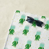 Potted Sansevieria Snake Plant Print Strandlaken (In situ)