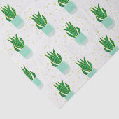 Potted Sansevieria Snake Plant Print Tissuepapier (Detail)